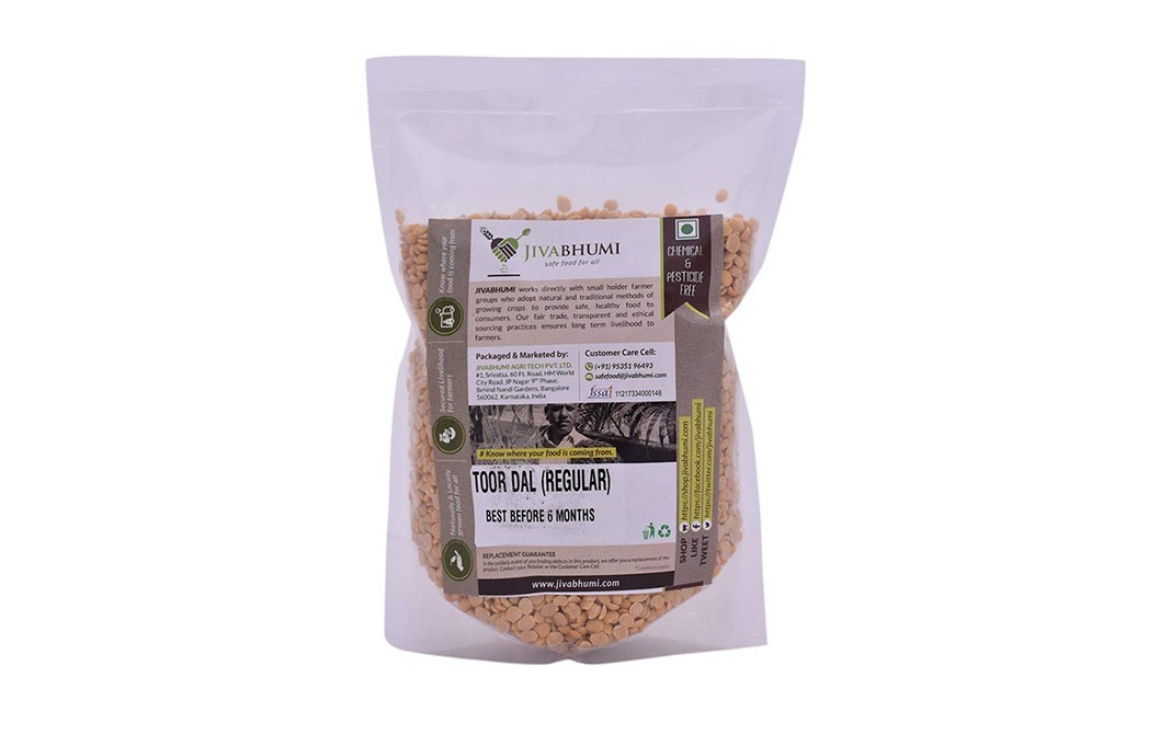 JivaBhumi Toor Dal (Regular)    Pack  1 kilogram